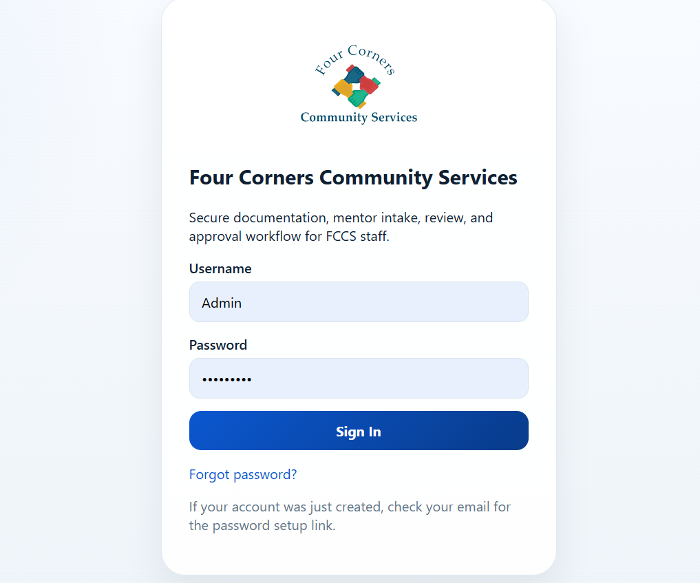 Four Corners Community Services screenshot
